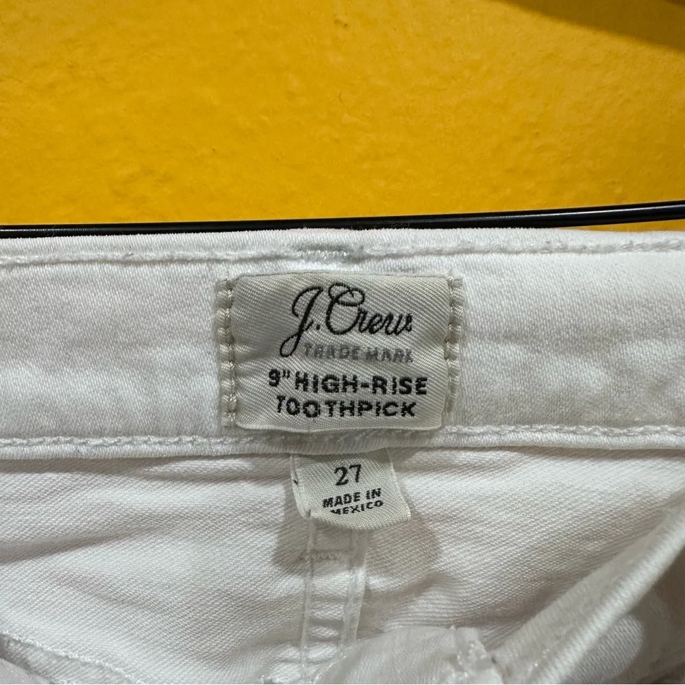 J Crew Trademark 9” ToothPick Jeans